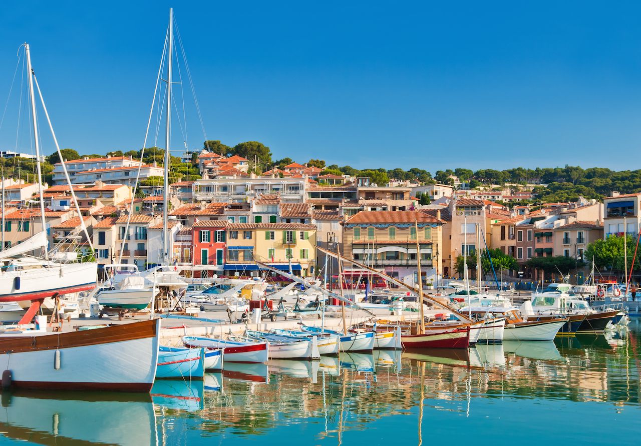The beautiful town of Cassis in the French Riviera