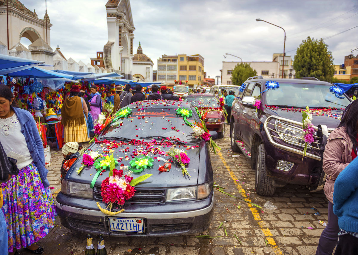 What Are Priest Car Blessings in Copacabana, Bolivia