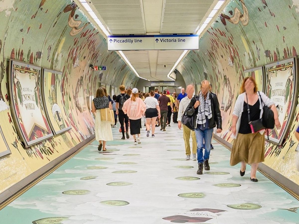 GinScented Tunnel at King’s Cross Station in London