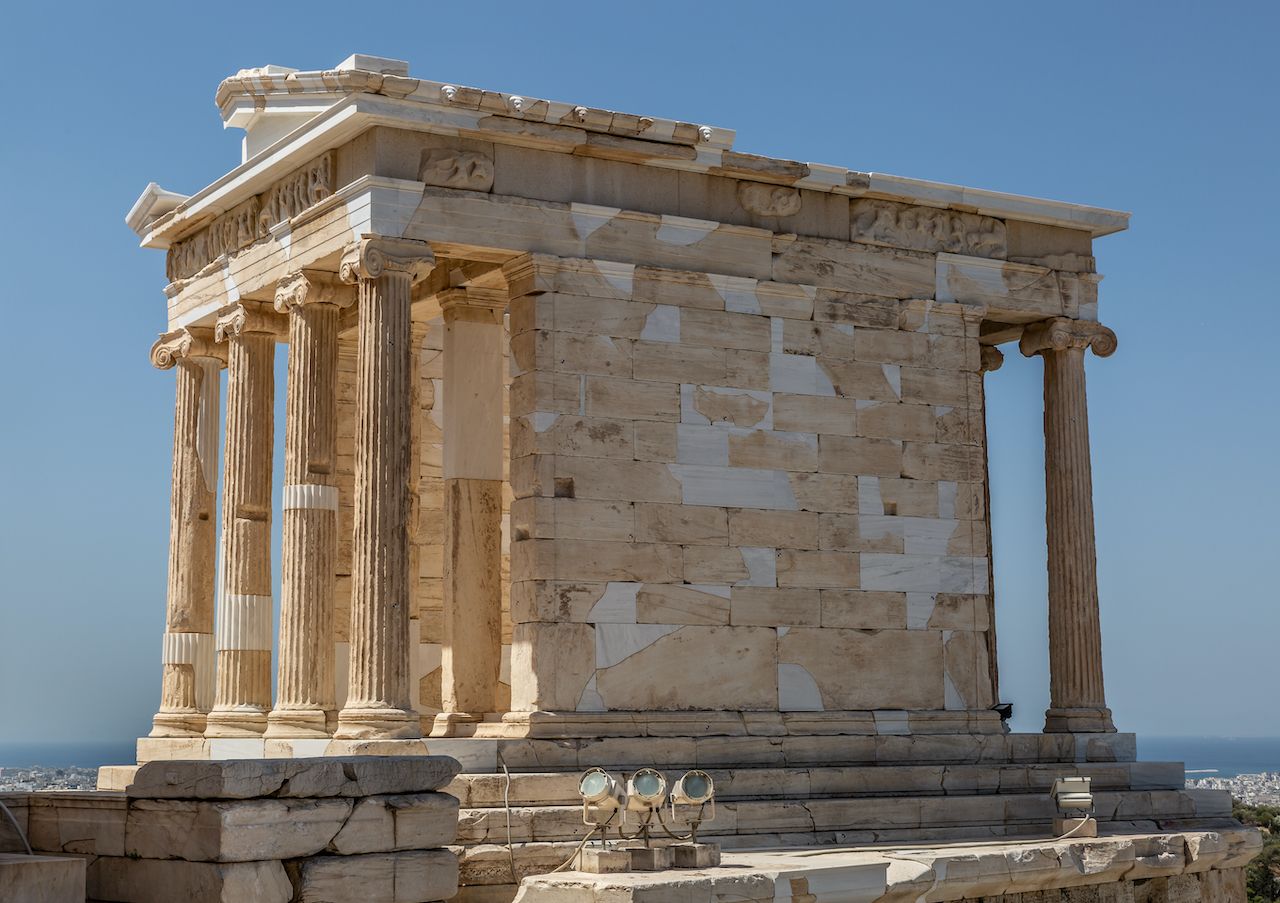 The Temple of Athena Nike at the Acropolis in Athens