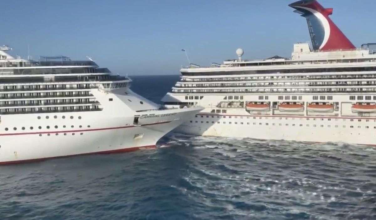 Carnival Ships Collide in Mexico