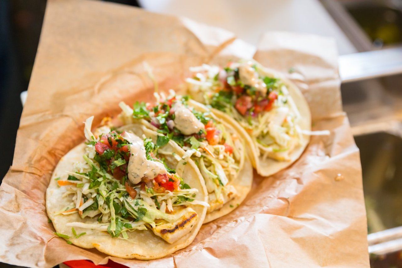 Tacos from 520 Grill, a great restaurant to frequent if you're visiting Aspen on a budget
