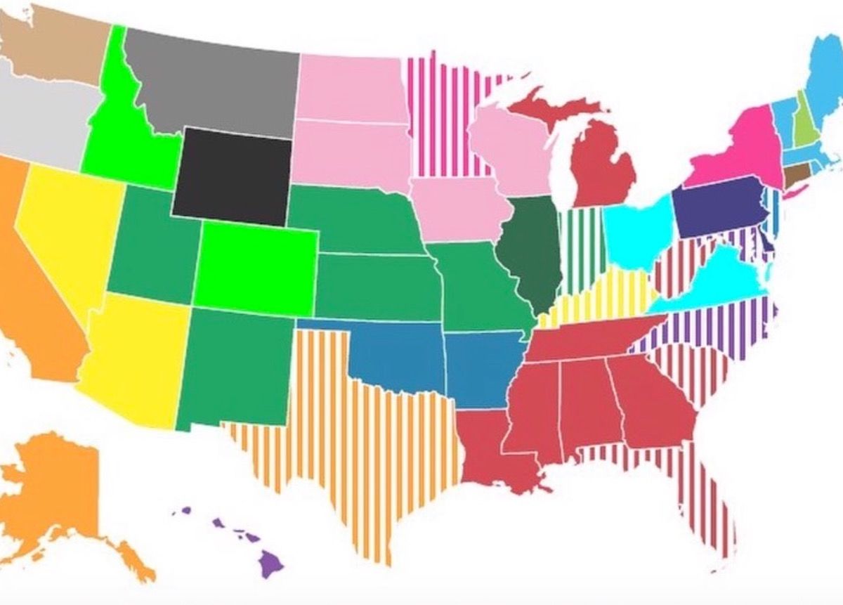 A Surprising Map Of Every State S Relative Favorite B 