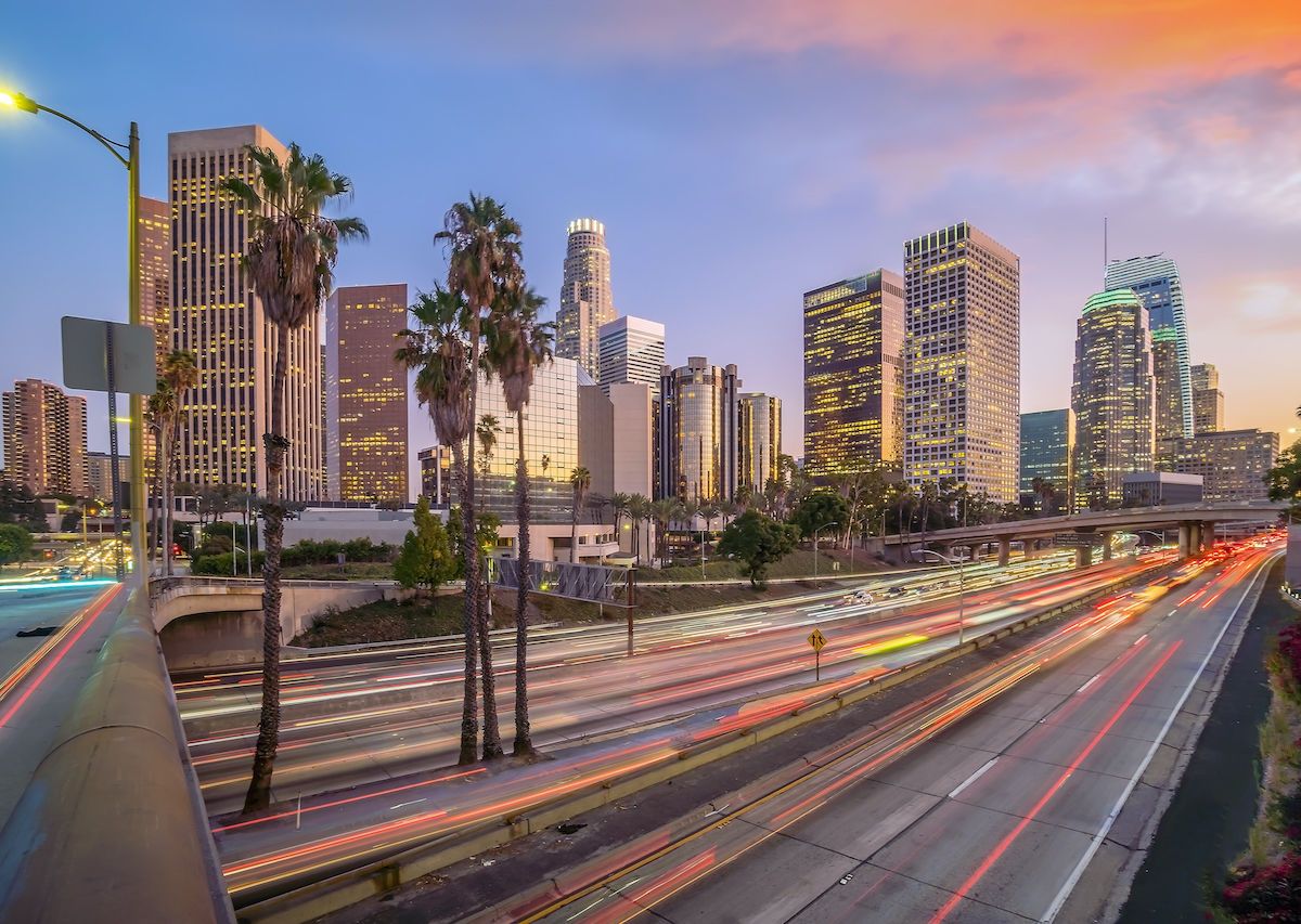 Why Downtown Los Angeles Streets Are Laid Out At A 45 Degree Angle