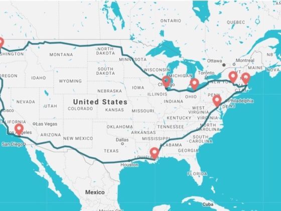 cross country tour amtrak 4 days