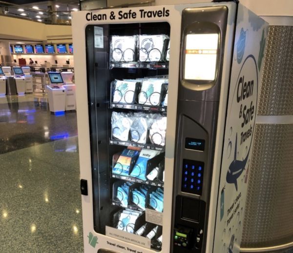 Las Vegas Airport Has Vending Machines Selling Masks and Hand Sanitizer