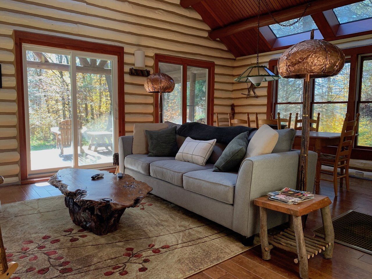 The Blue Deer luxury cabin in Claryville, New York