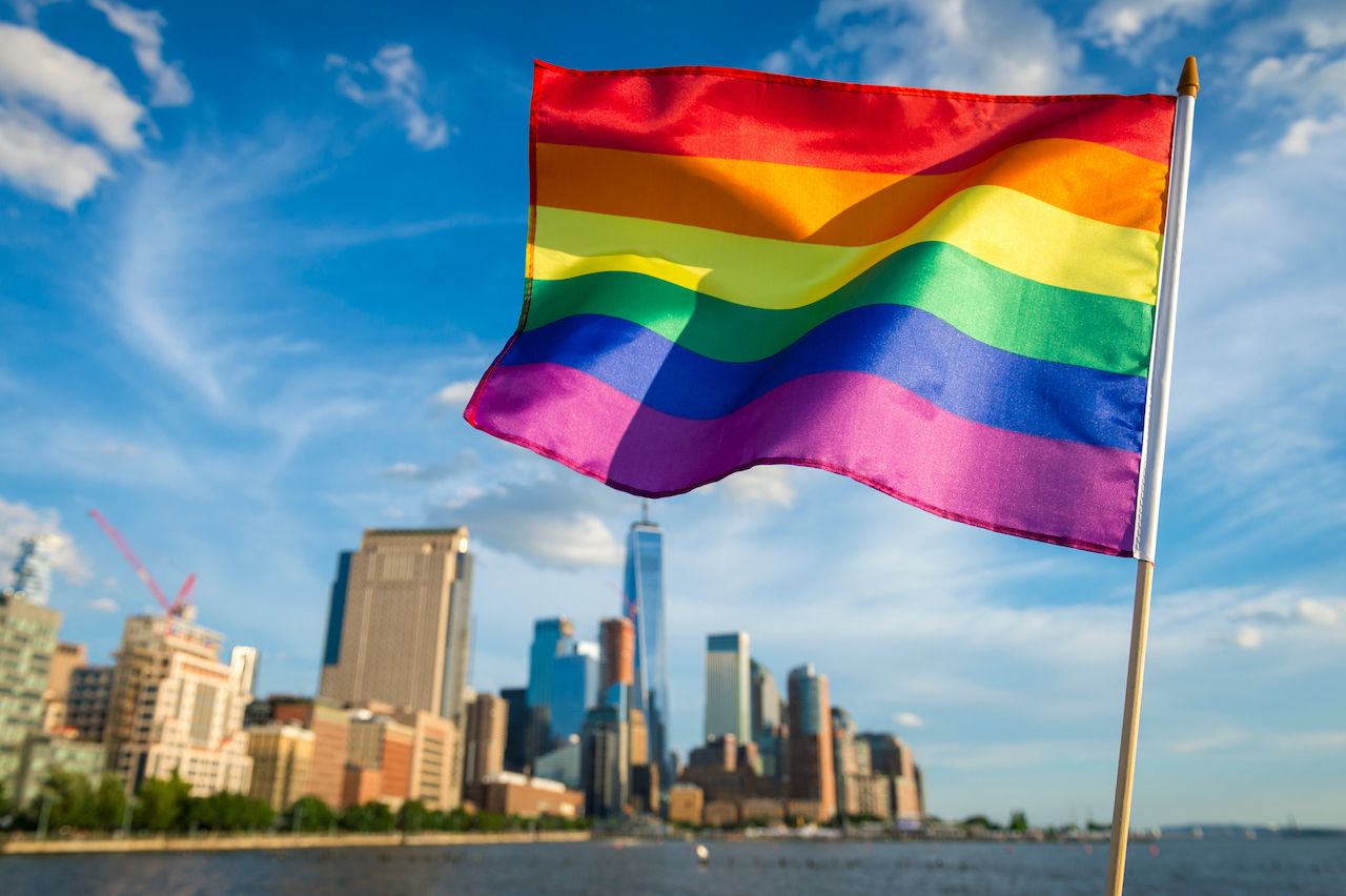 pride flag waving in nyc, LGBTQ+ Museum New York City