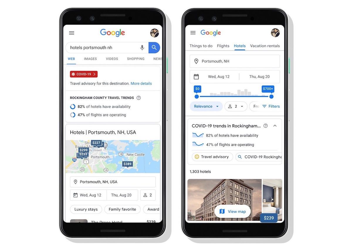 Google Launches COVID-19 Travel Safety Features