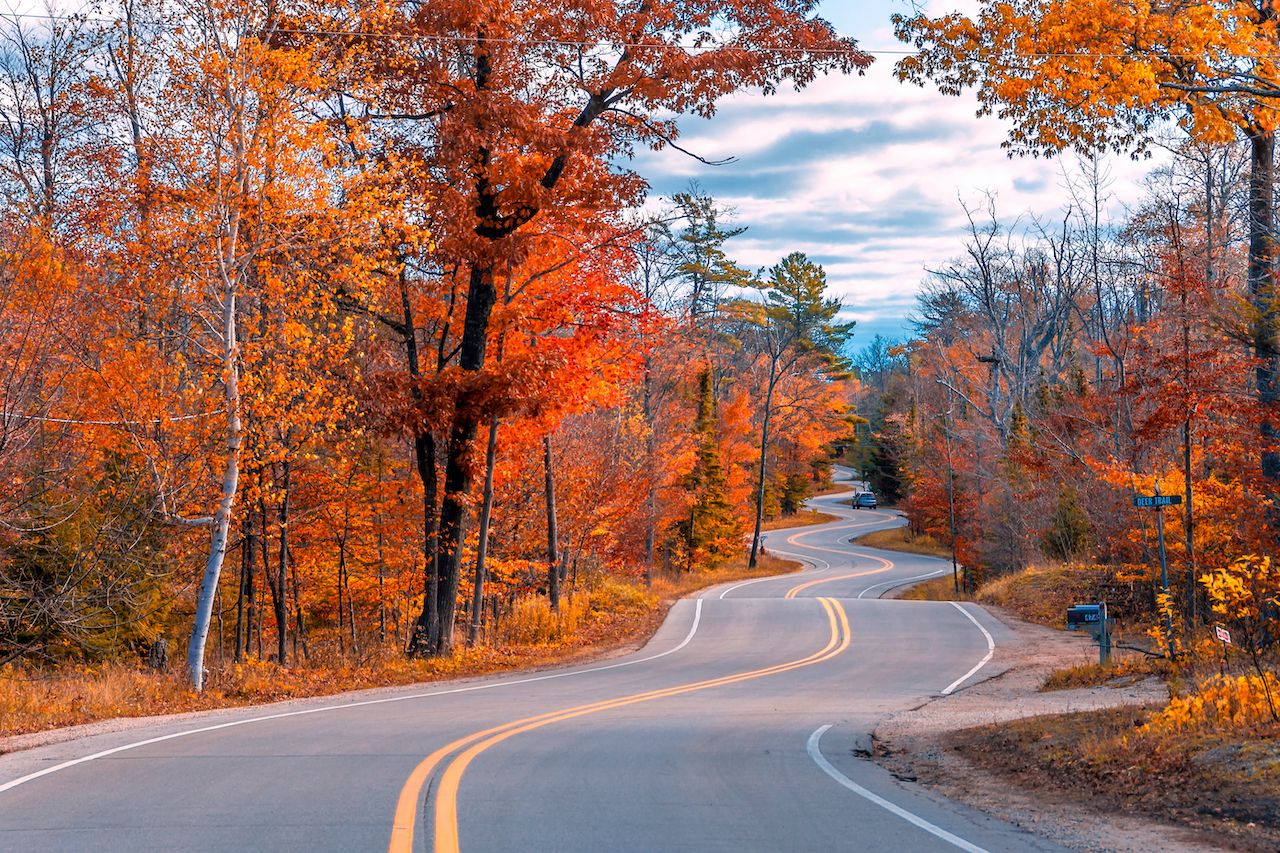Door County, Wisconsin is one of the best places to see fall color in the US