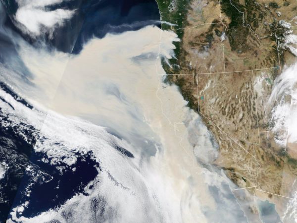 Nasa Satellite Captures Wall Of Smoke From Fires In California And Oregon 8532