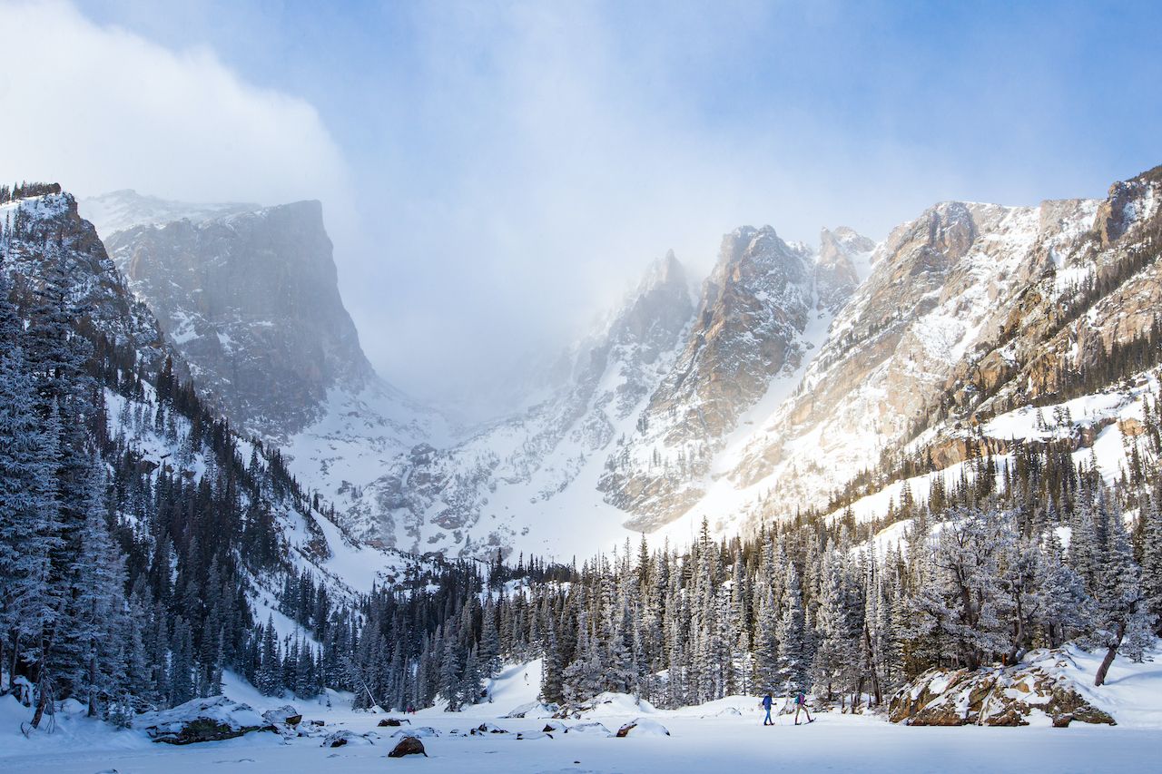Rocky Mountain National Park in the winter