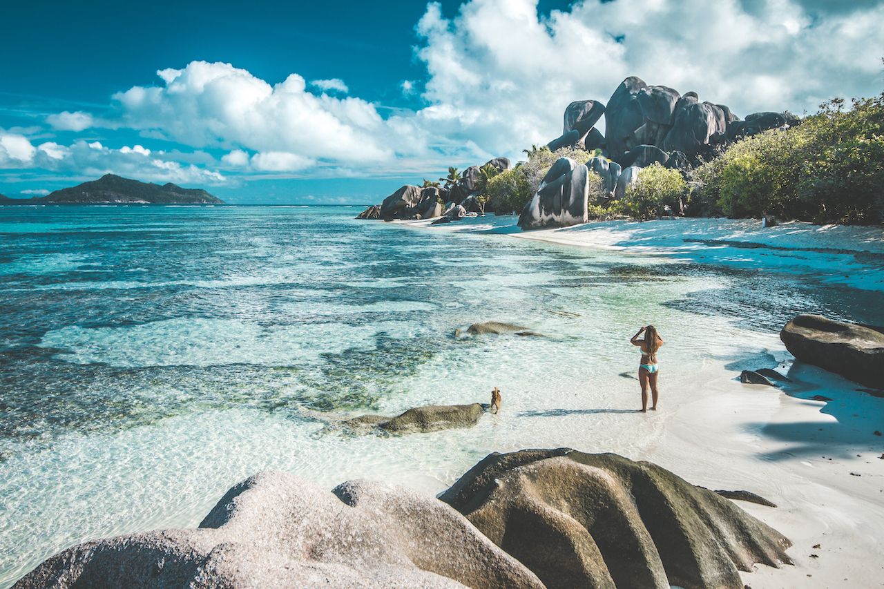 Beach in the Seychelles