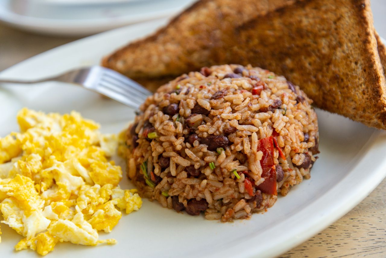Costa Rican rice and beans