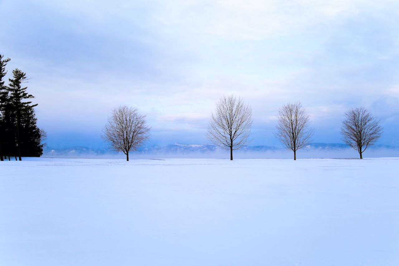 Lake Champlain in winter