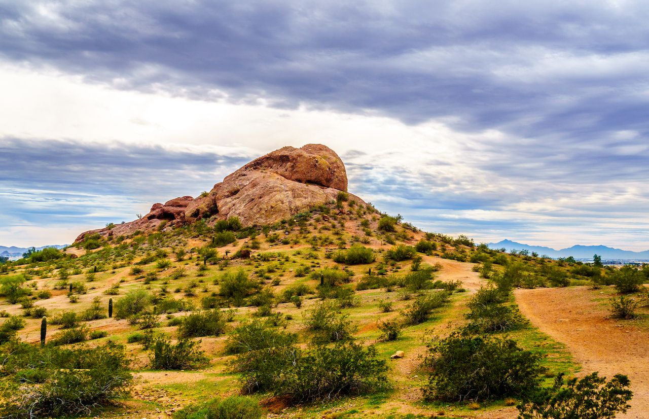 Red sandstone buttes of Papago Park
