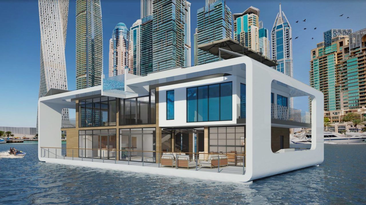 new sea-through floating resort in Dubai