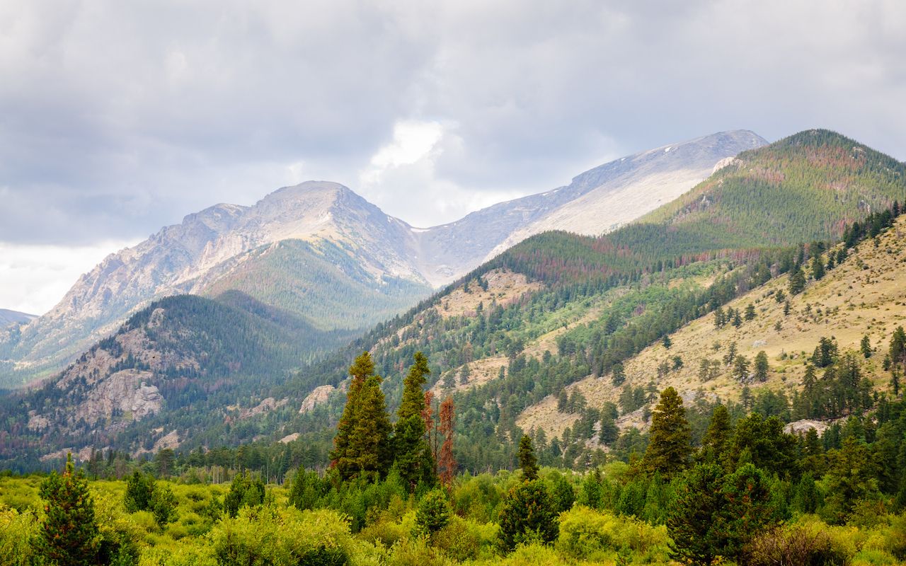 Mountain Range at Rocky Mountain National Park
