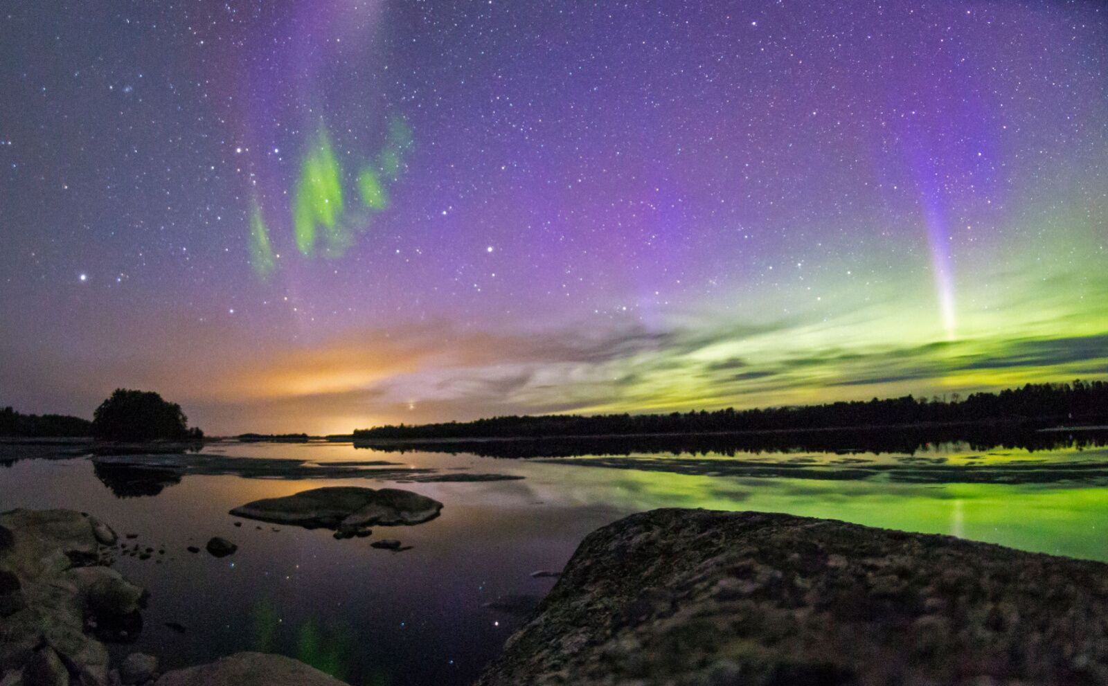 shown: the northern lights. seeing them is one of the best things to do in the midwest in winter