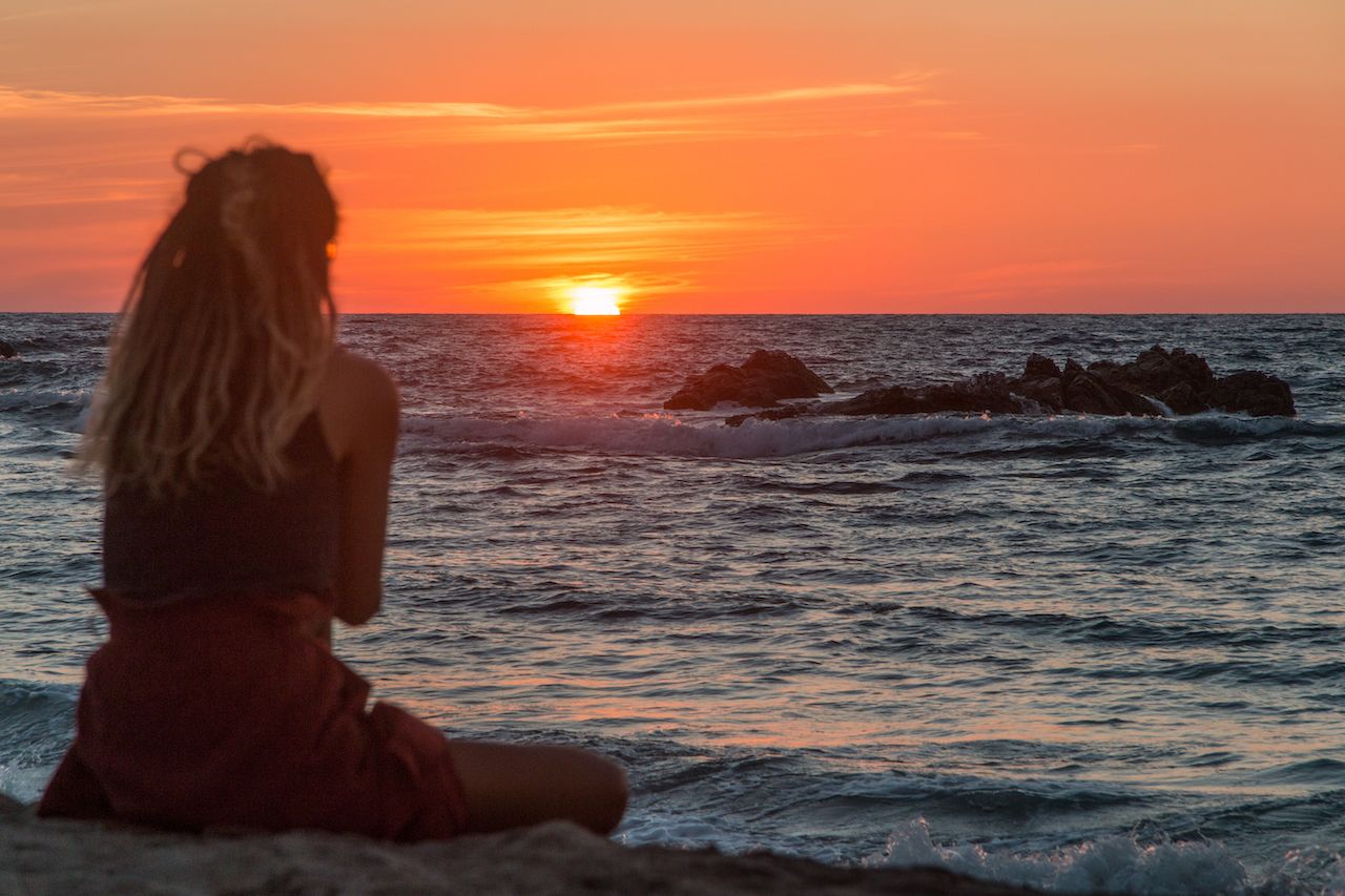 Mexico surf sunset