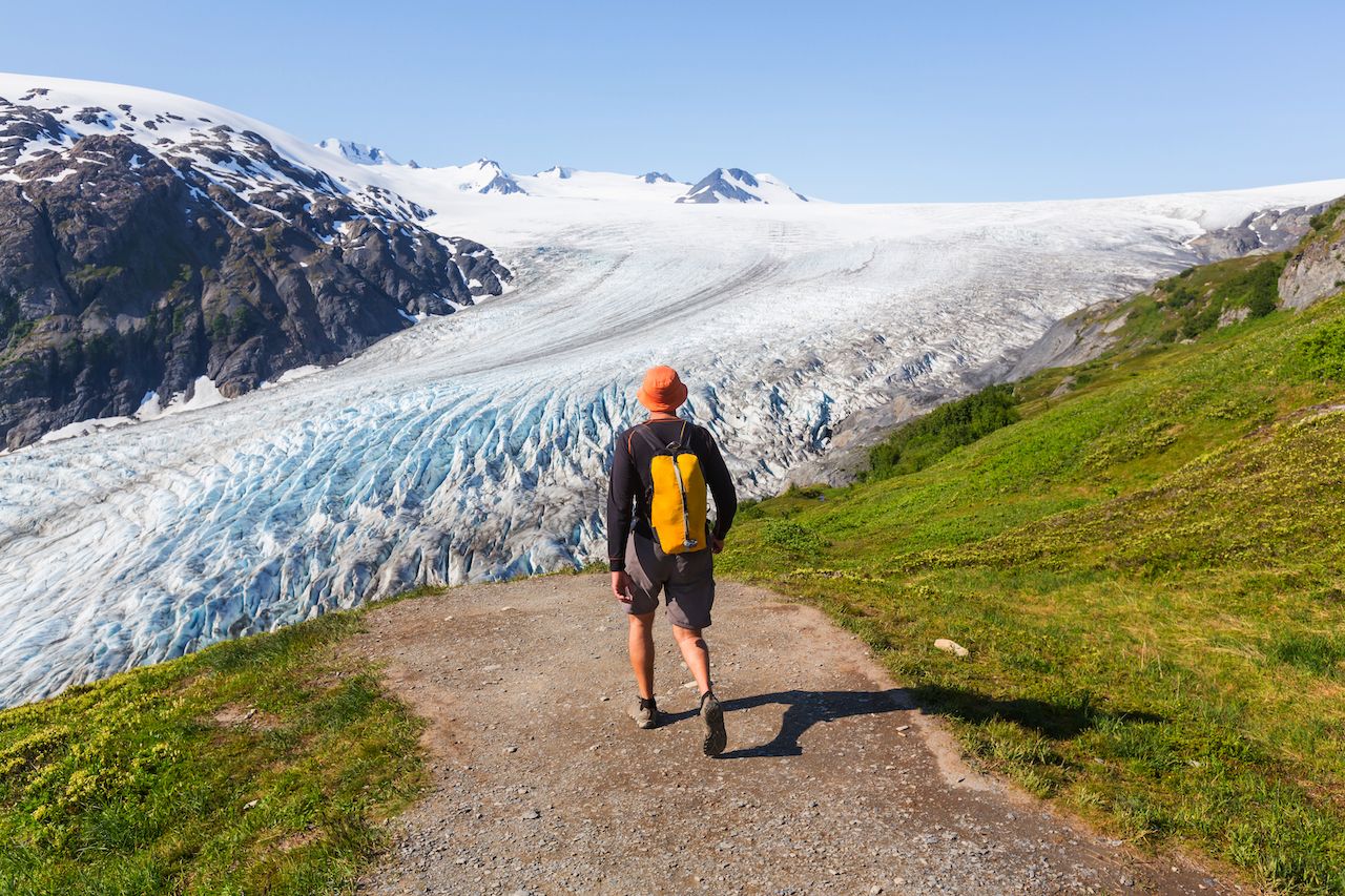 Exit Glacier at Kenai Fjords National Park in Alaska