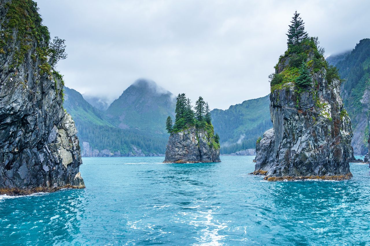 Fjords in Kenai Fjords National Park in Alaska