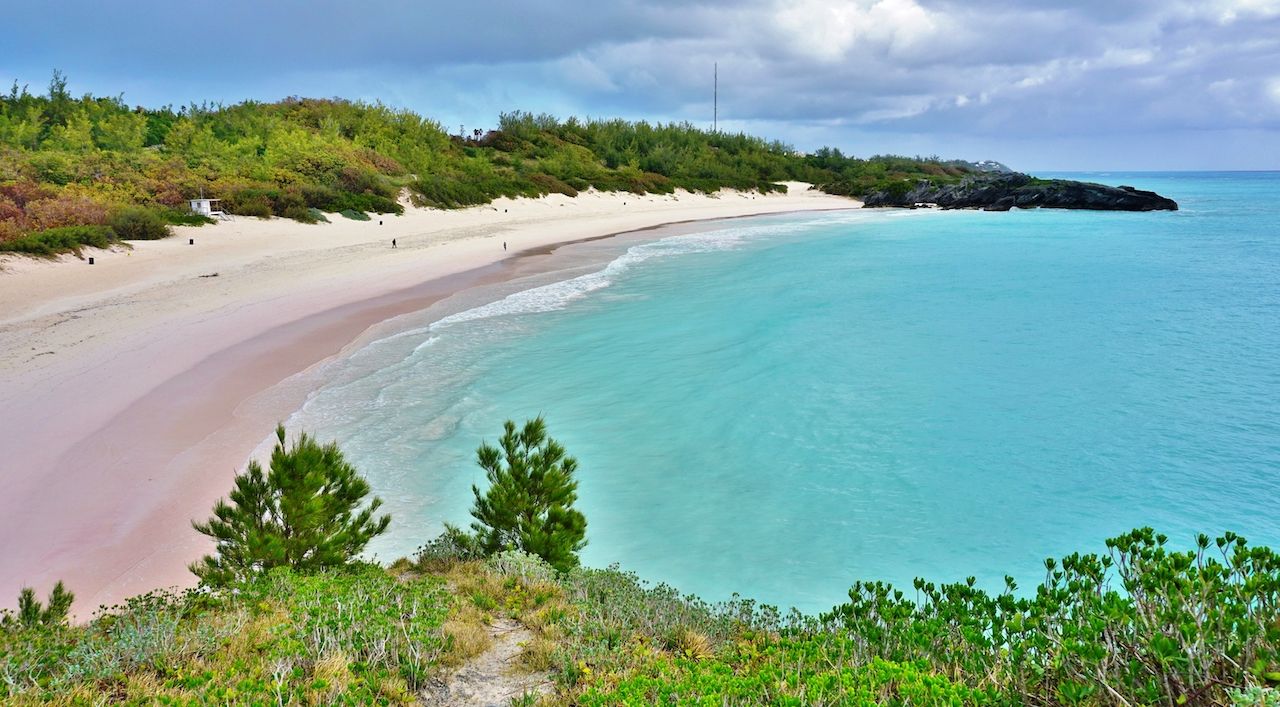 Horseshoe Bay pink beaches in Bermuda