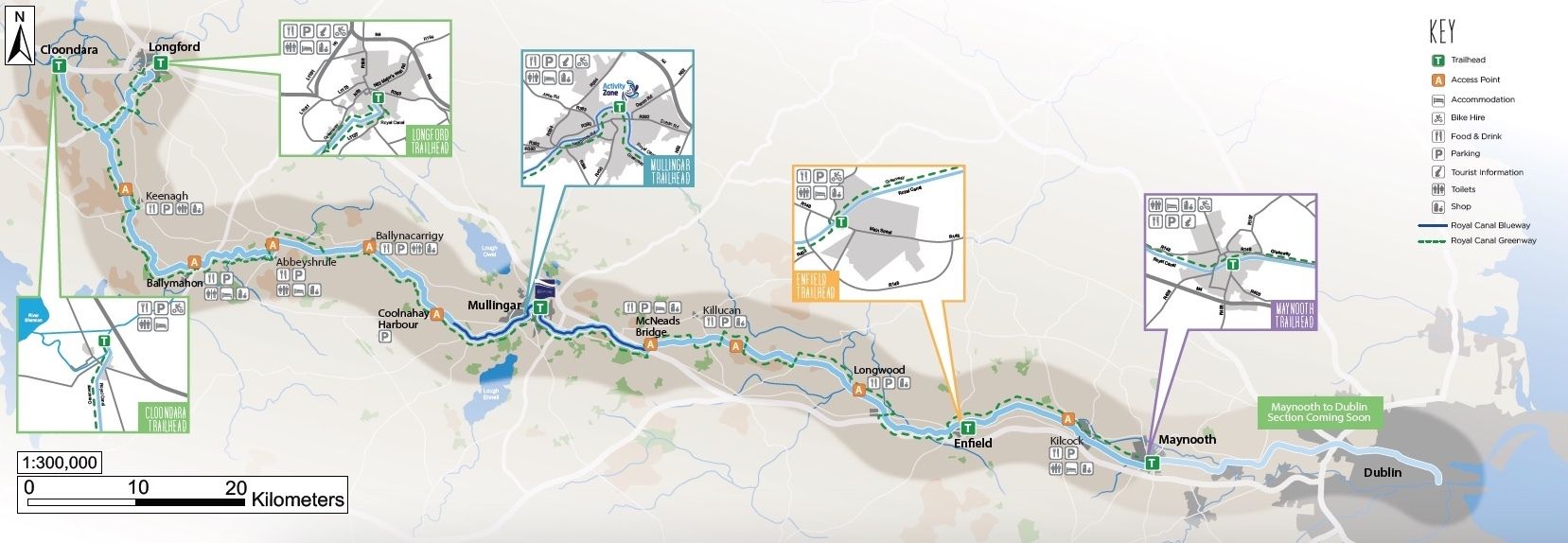 Map of Irish Cycling Trail