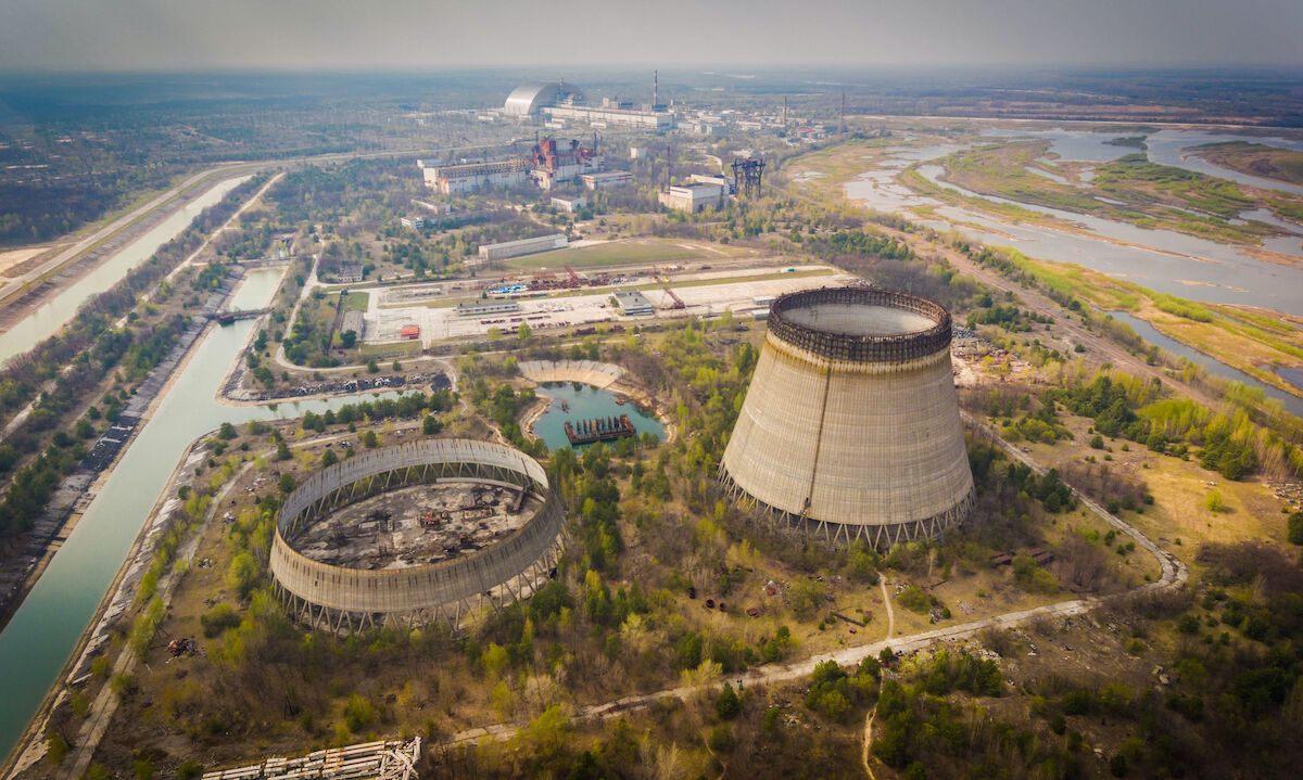 Flight above Chernobyl with Ukrainian International Airlines