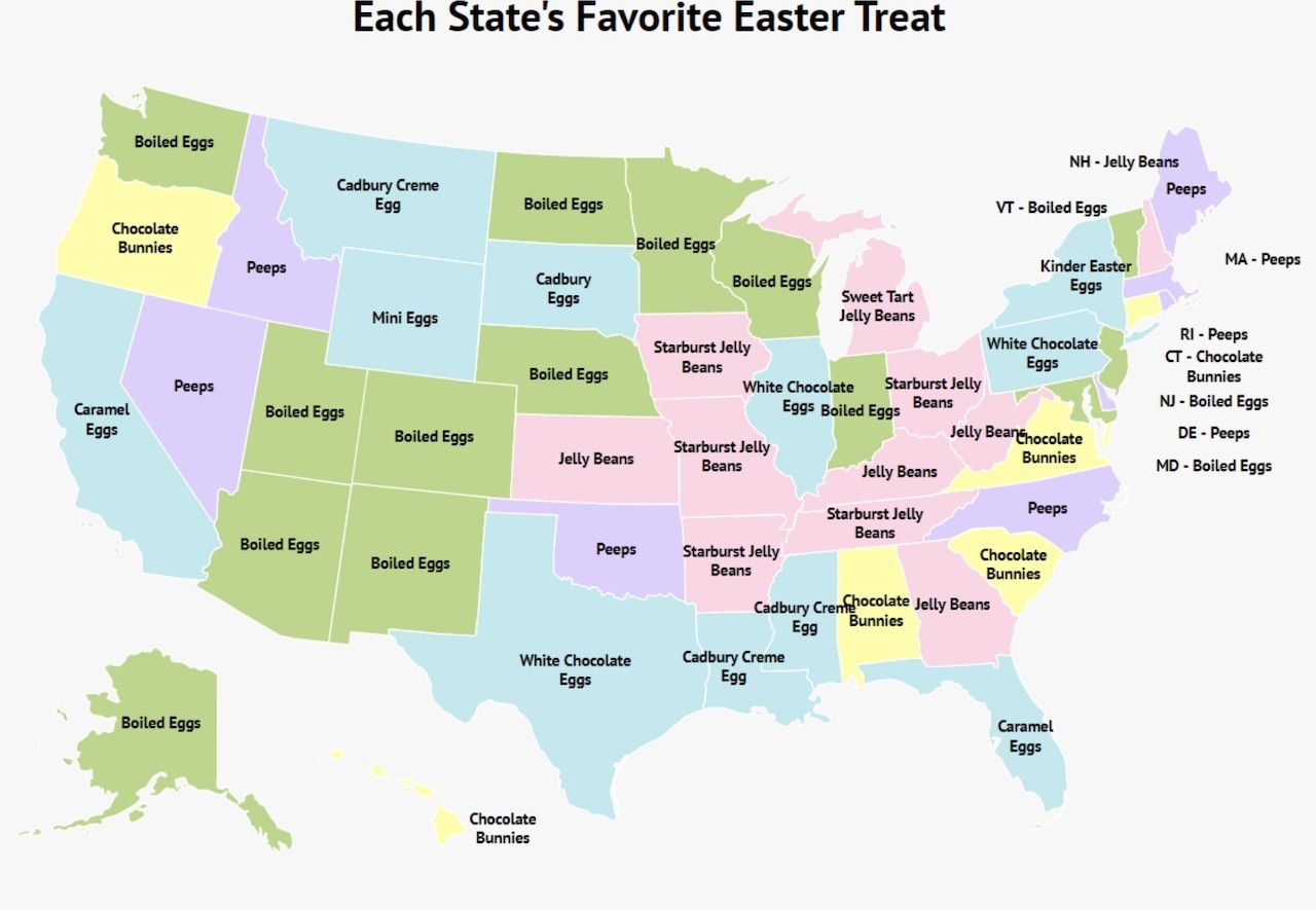 easter map