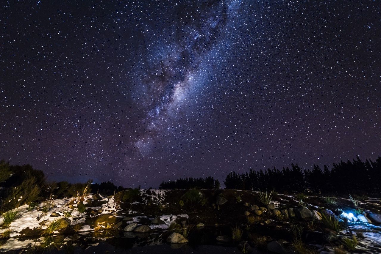 Night sky in Tongariro National Park