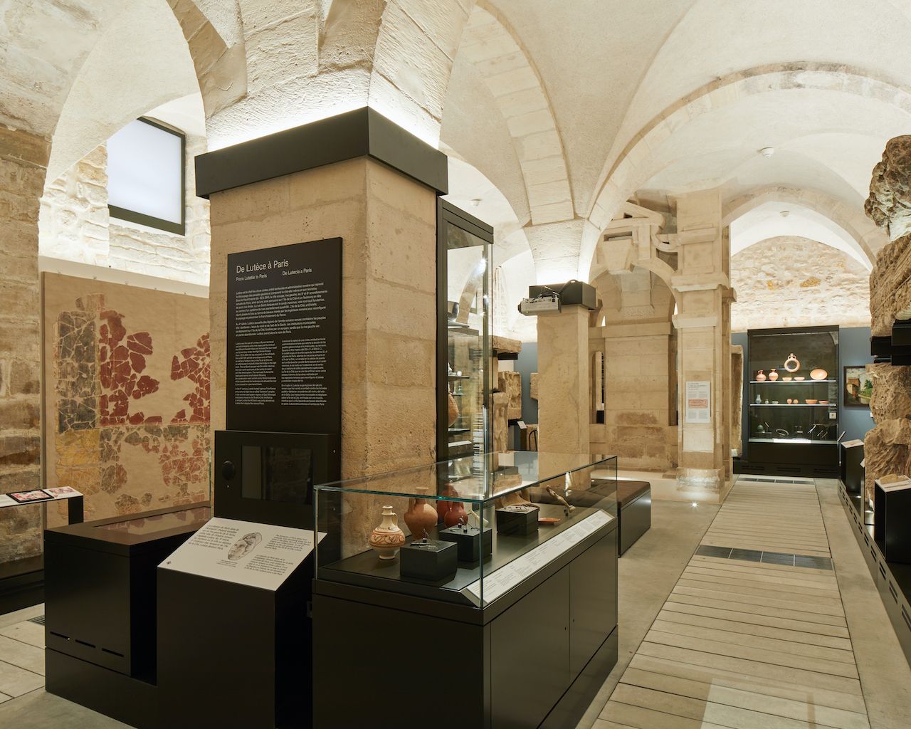 Underground level at Musee Carnavalet Histoire de Paris
