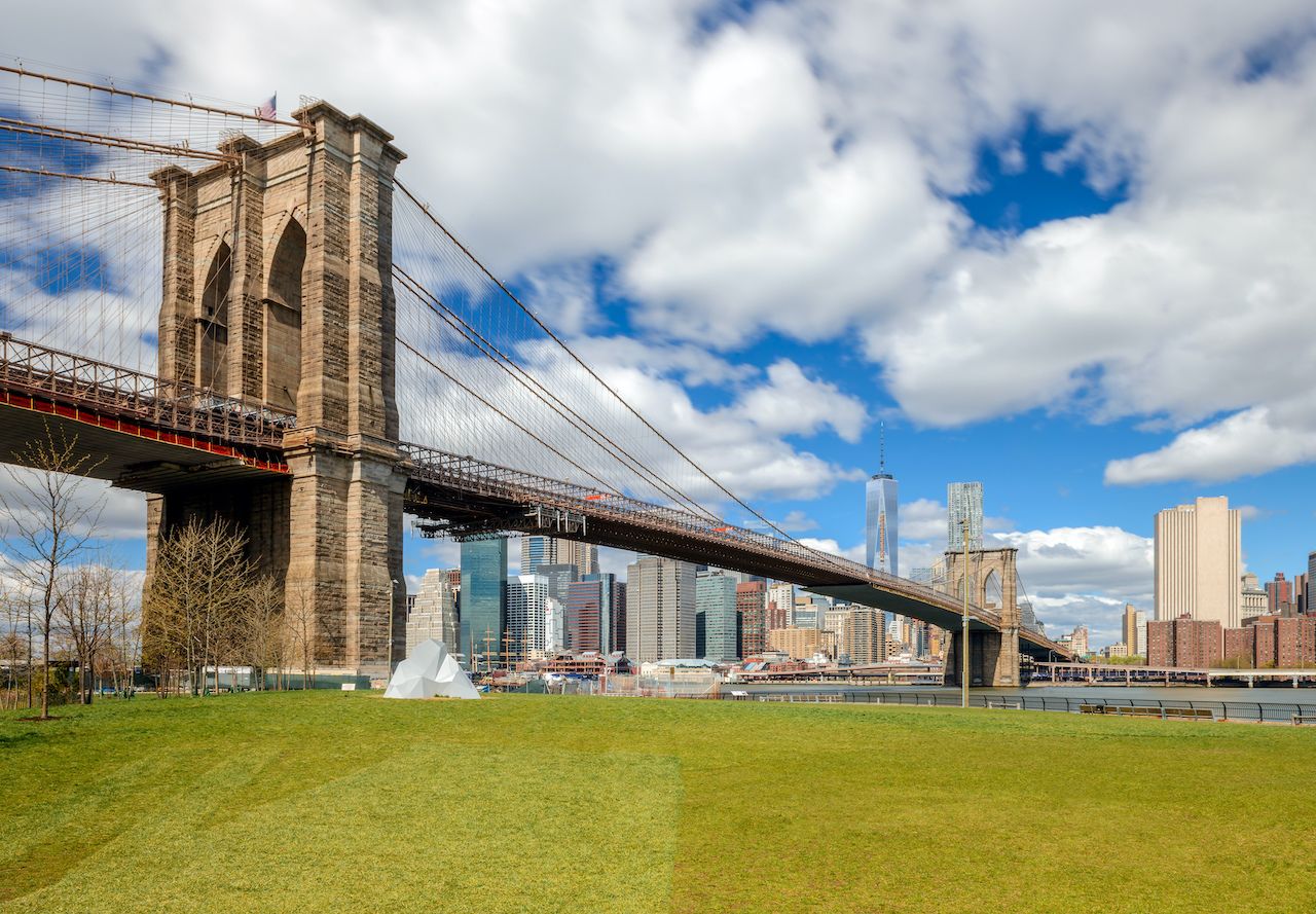 New York City- Brooklyn bridge and Manhattan skyline, New York City vaccinations