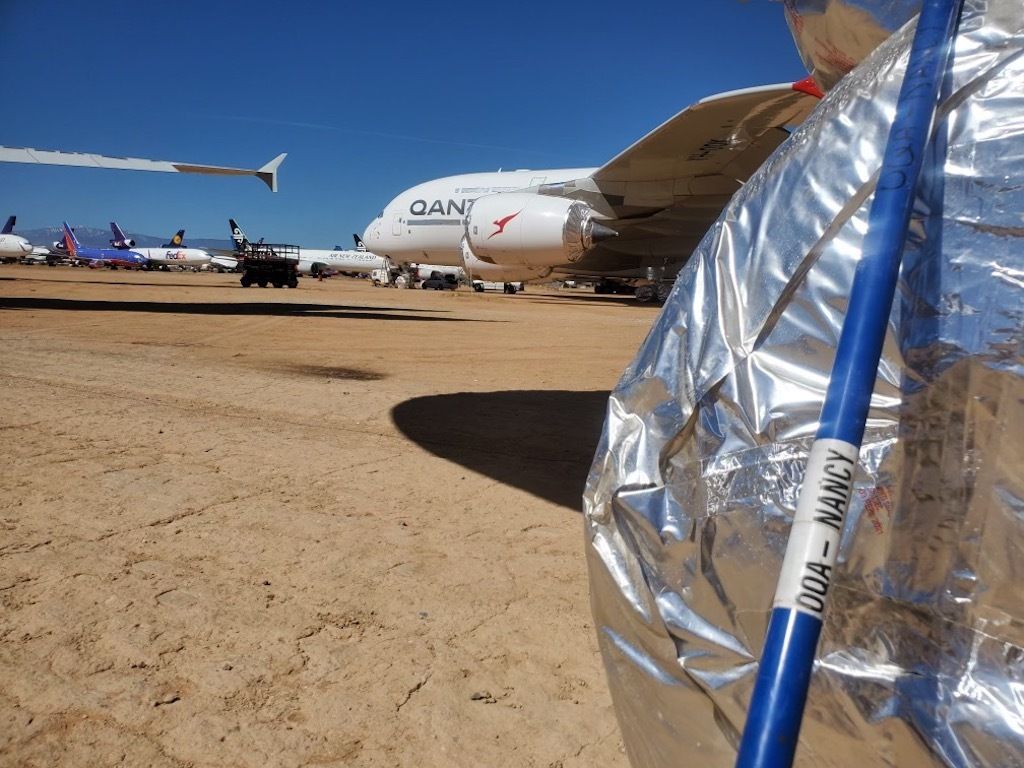 Qantas uses wheel wackers to scare off rattlesnakes hiding in their planes