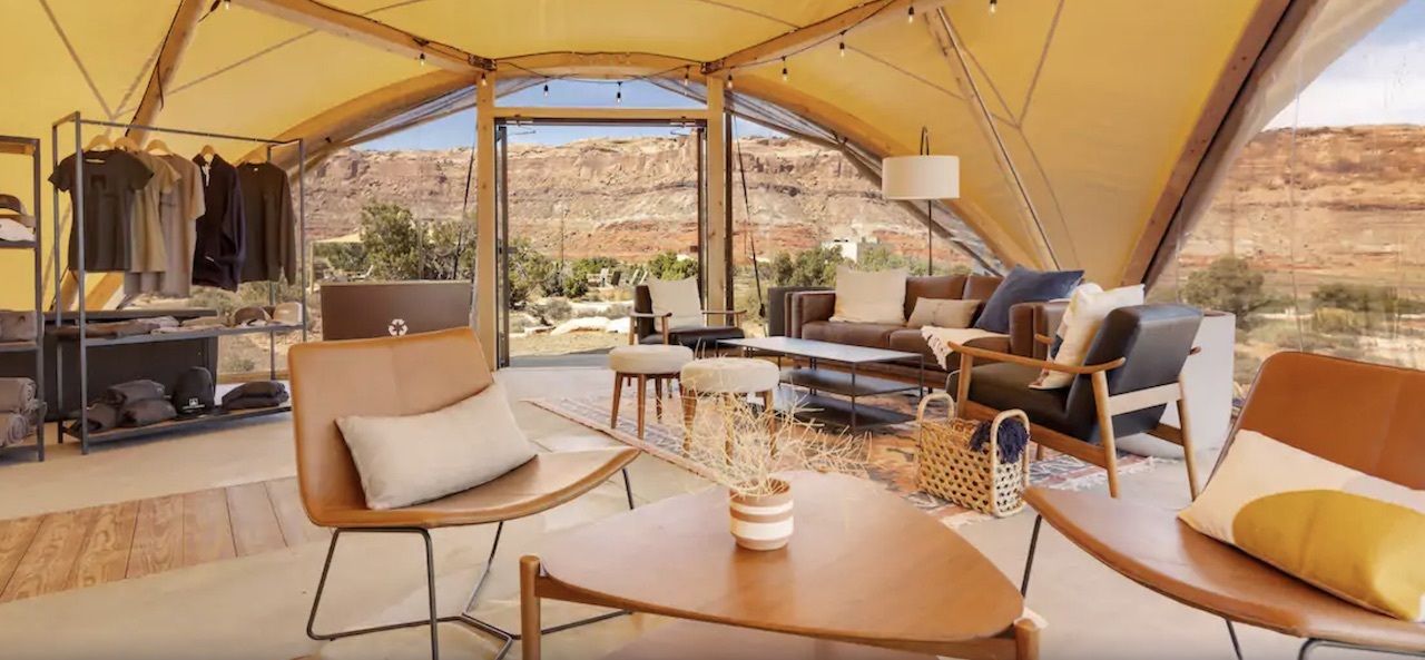 Under the Canvas glamping tents in Utah