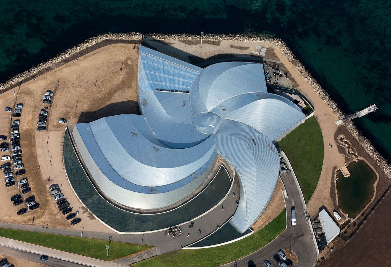 Den Blå Planet (National Aquarium), Kastrup , Denmark architecture