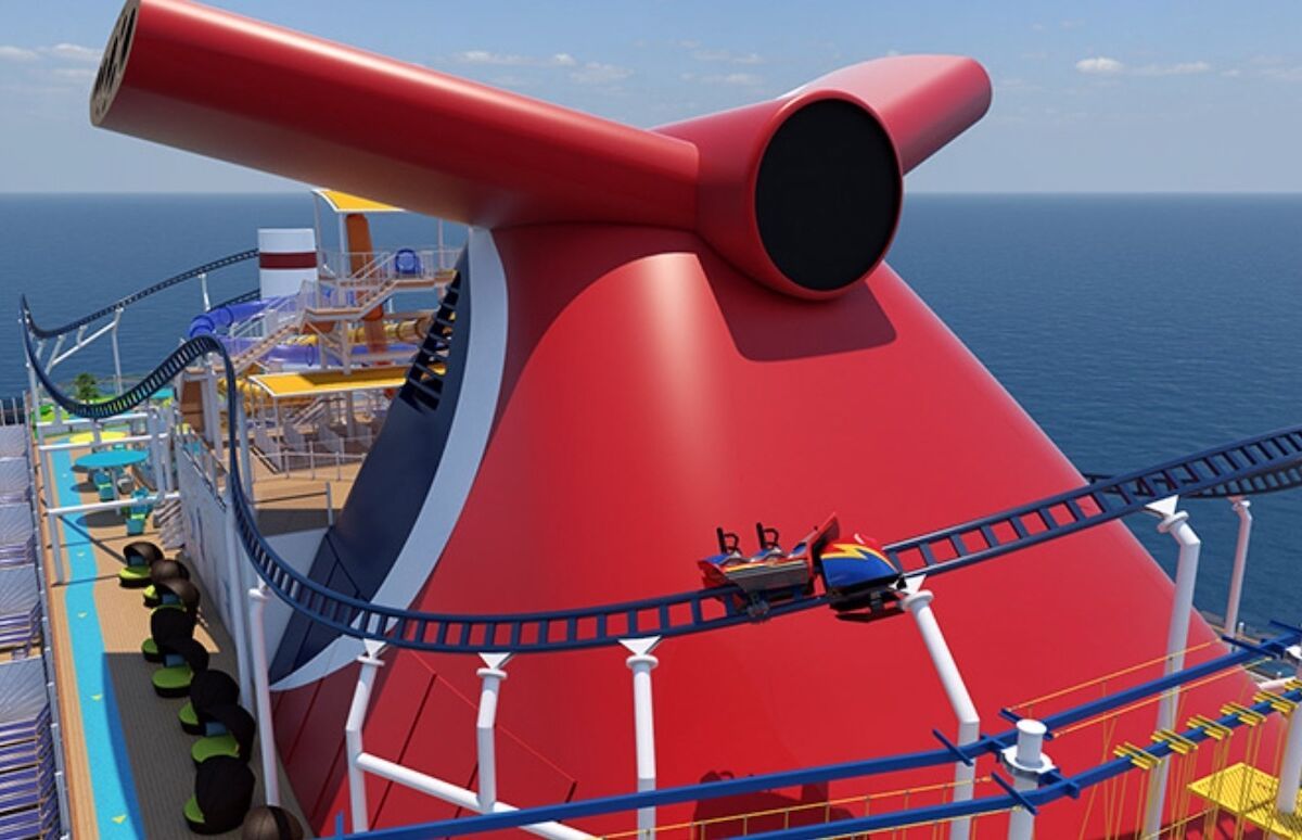 Photos: Carnival cruise ship will have first onboard roller coaster