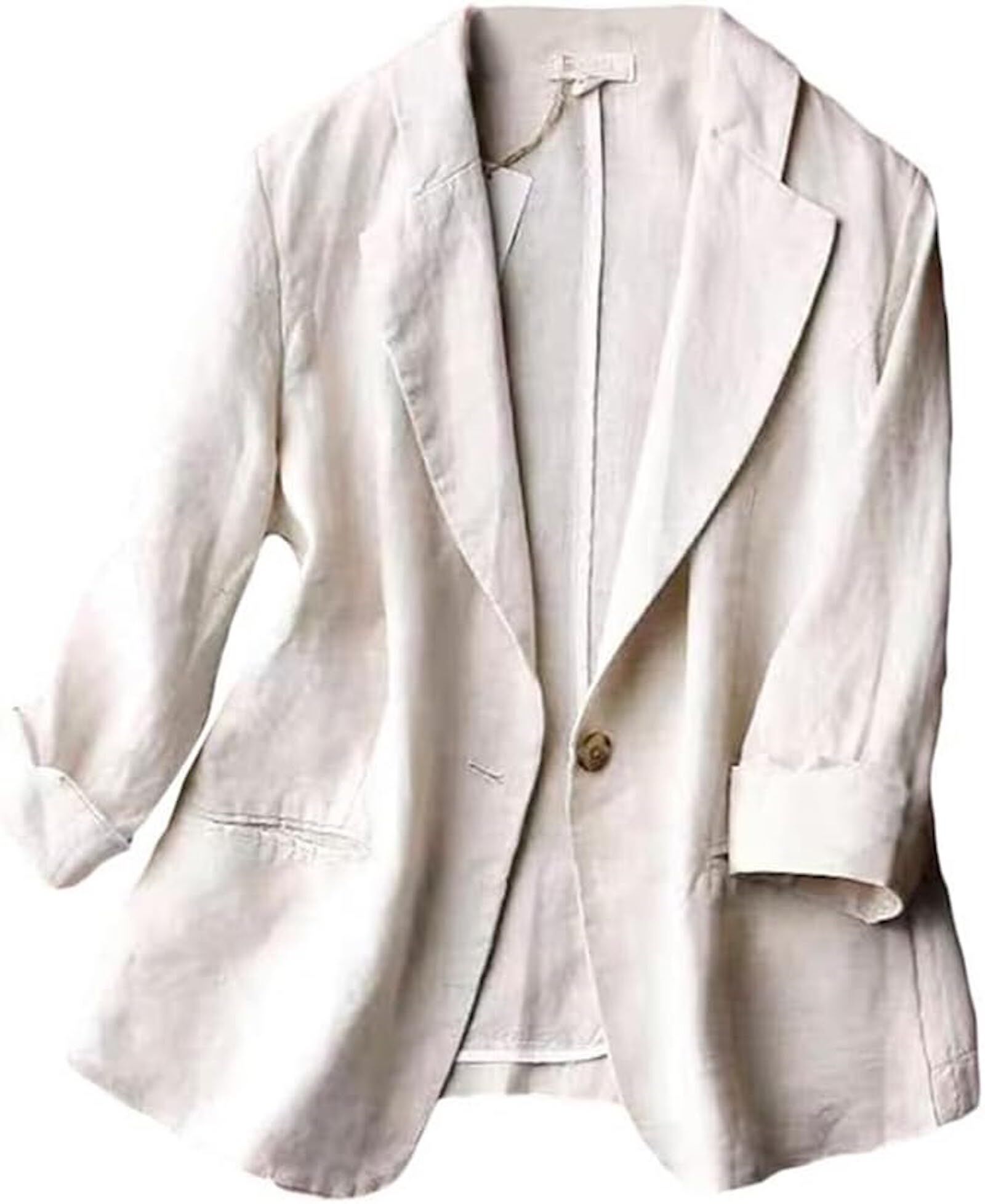 women's linen blazer