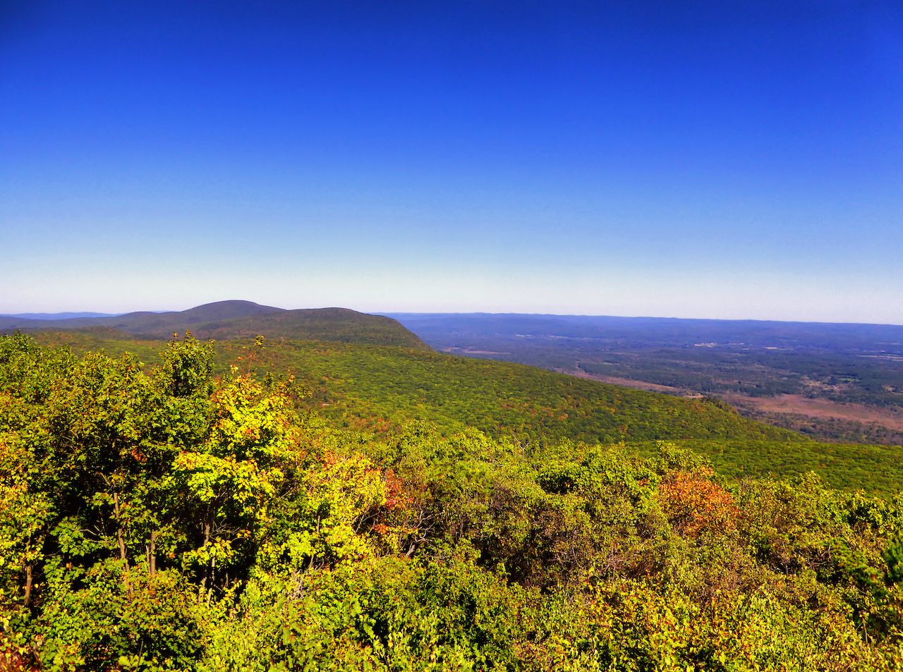 Bear Mountain, is a prominent peak of the southern Taconic Mountains. It lies within the town of Salisbury, Connecticut, in the United States.