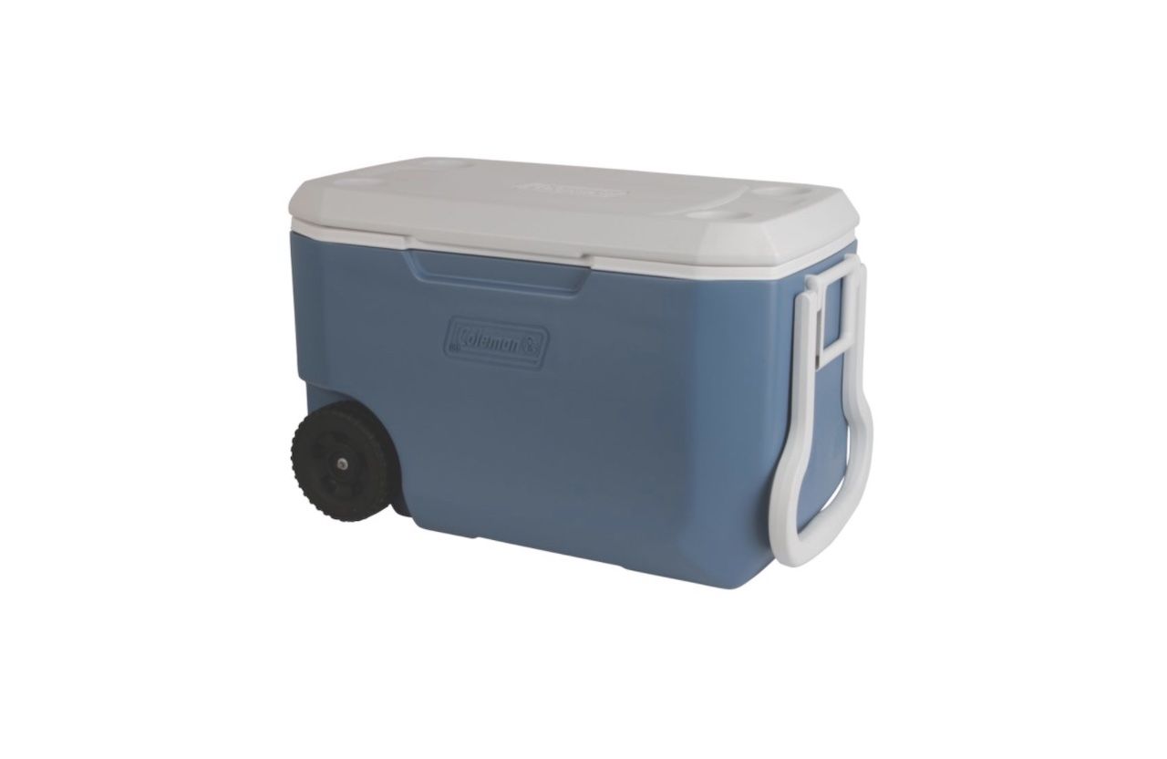 Coleman Rolling Cooler is essential fall camping gear