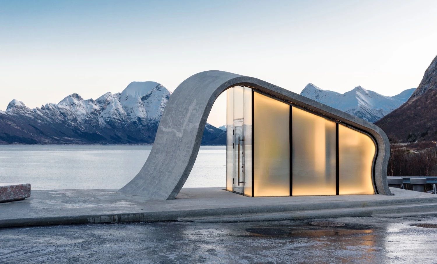 Public toilets in Norway with beautiful views