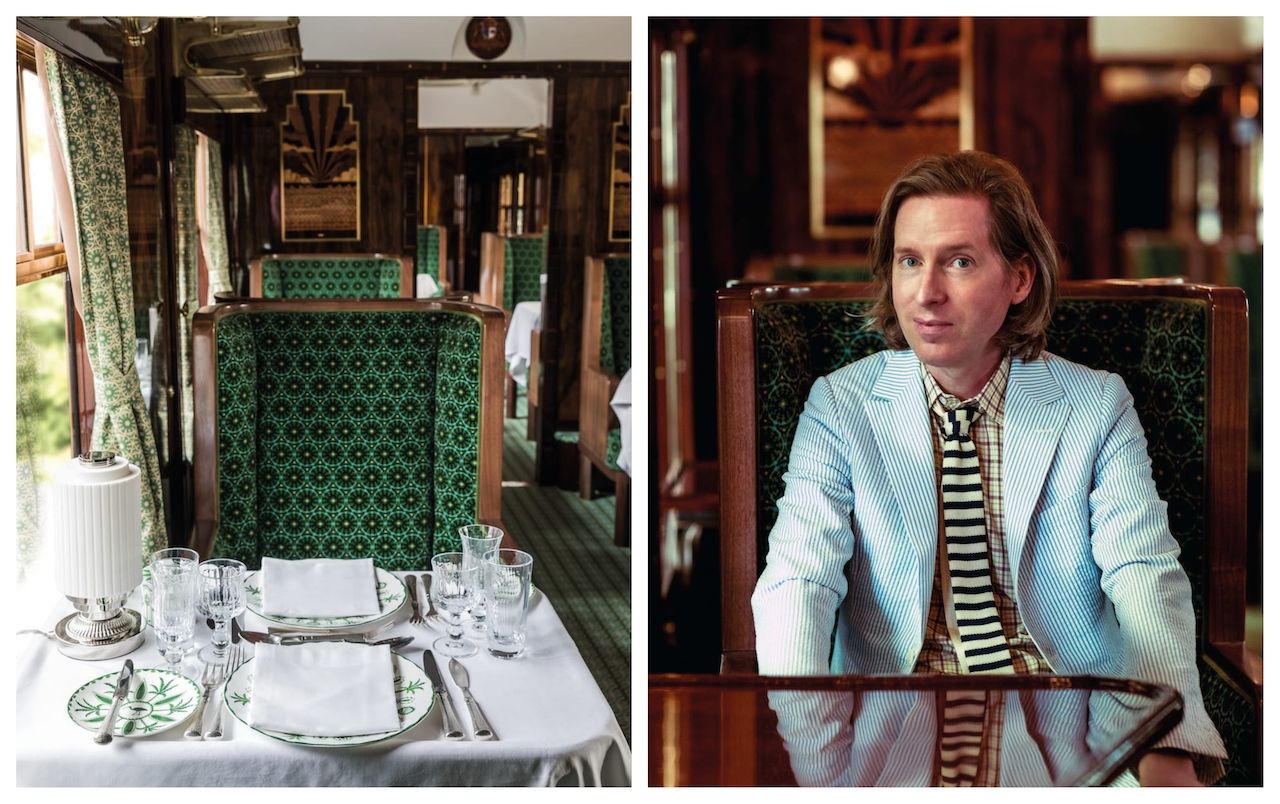 Train carriage designed by Wes Anderson