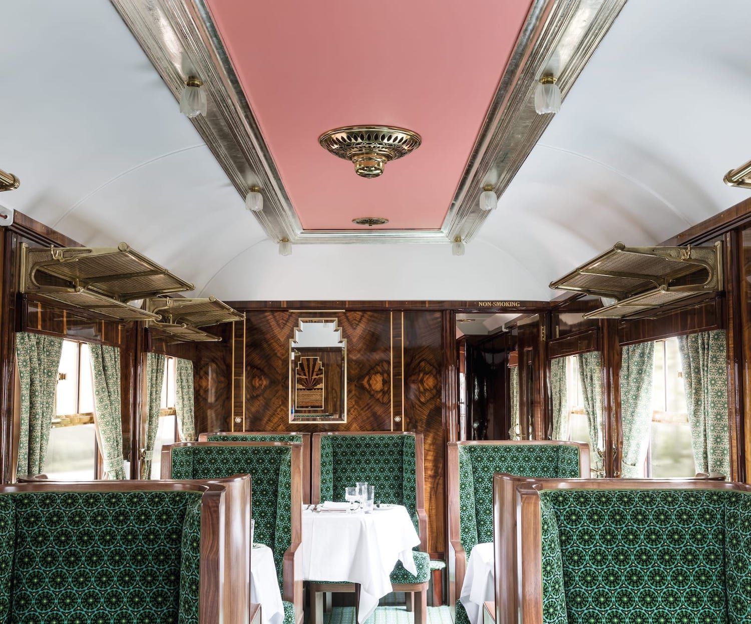 Train carriage designed by Wes Anderson