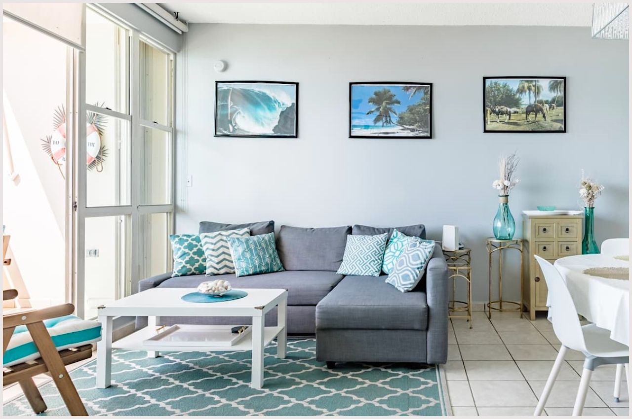 Sitting room in one of the best Airbnbs in Puerto Rico