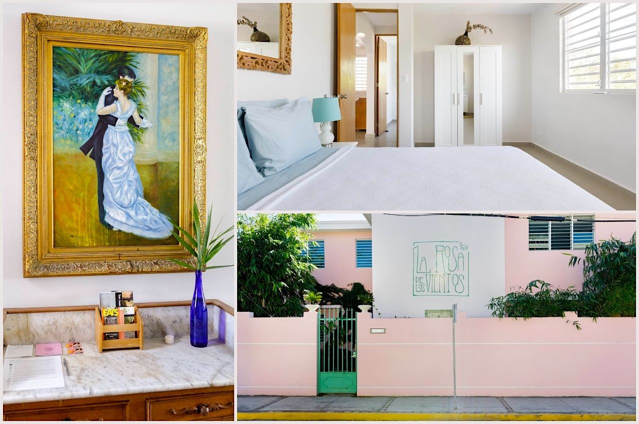Collage of images from one of the best Airbnbs in Puerto Rico