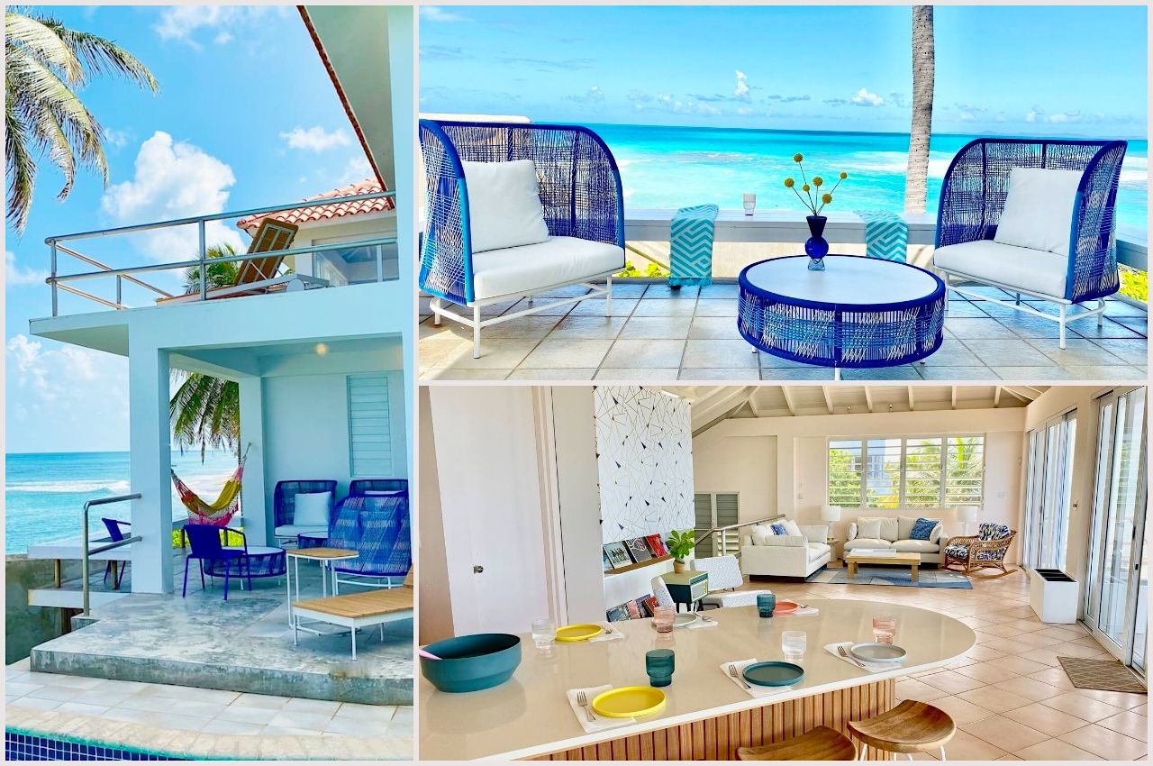 Collage of photos of one of the best Airbnbs in Puerto Rico