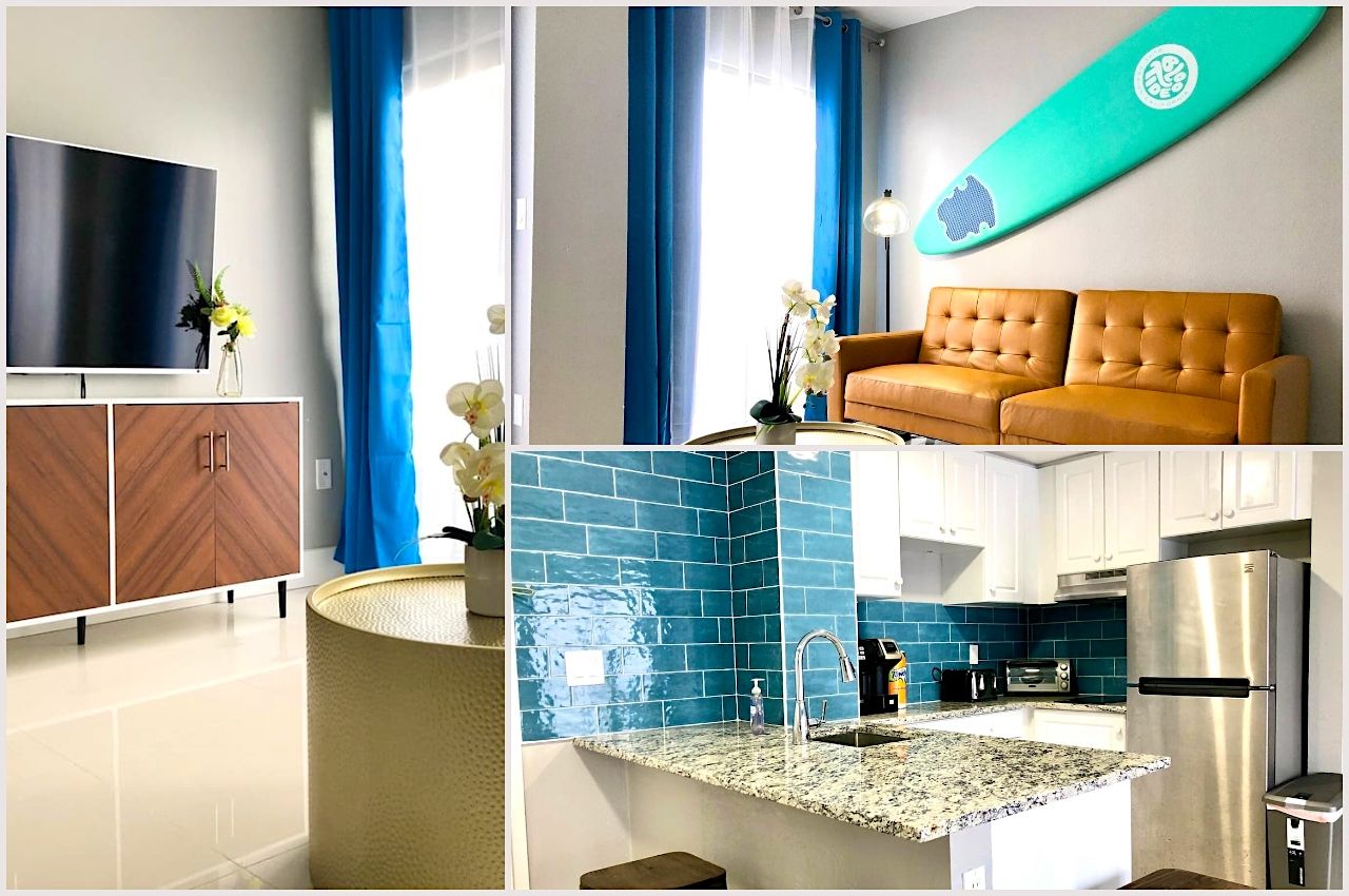 Remodeled Airbnb condo with pool and balcony near Universal Studios