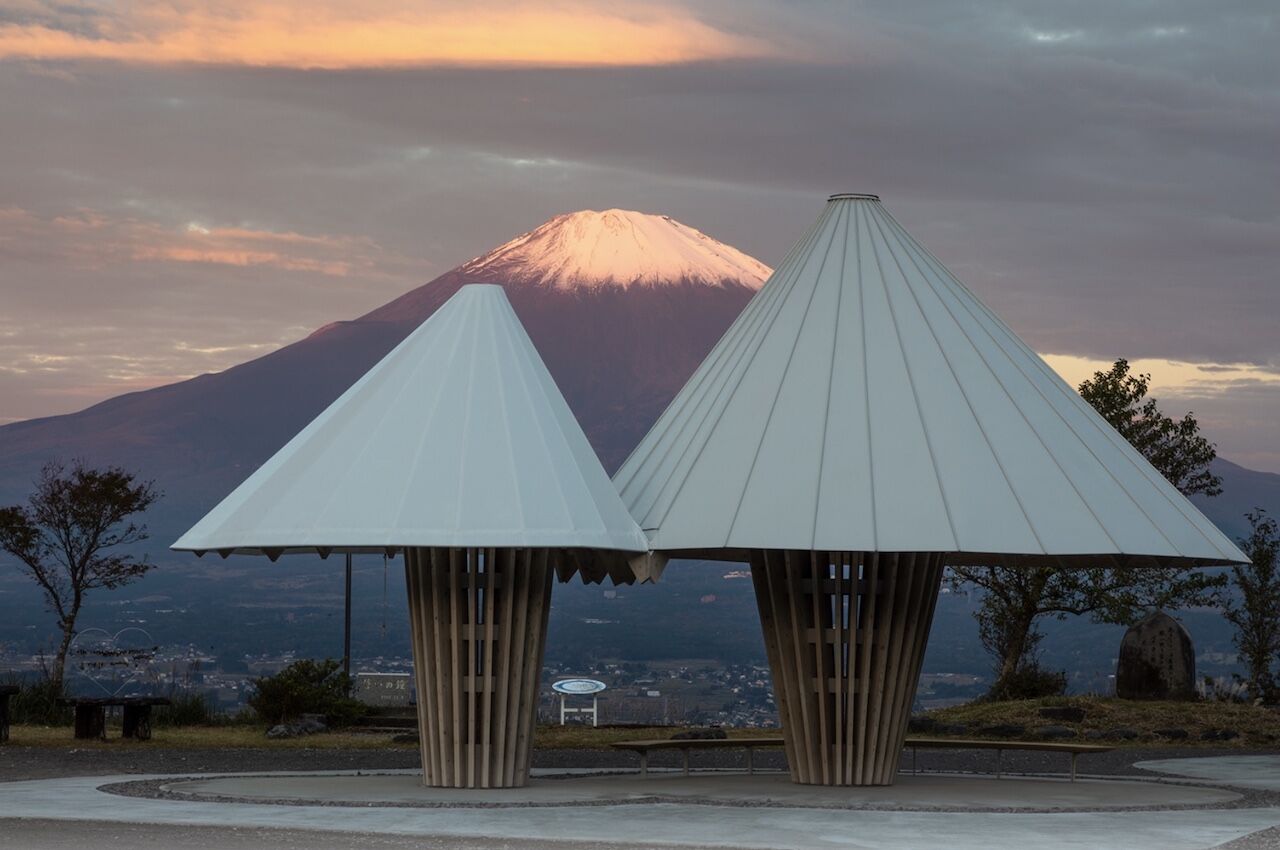Japan's latest stunning public toilets are inspired by Mount Fuji