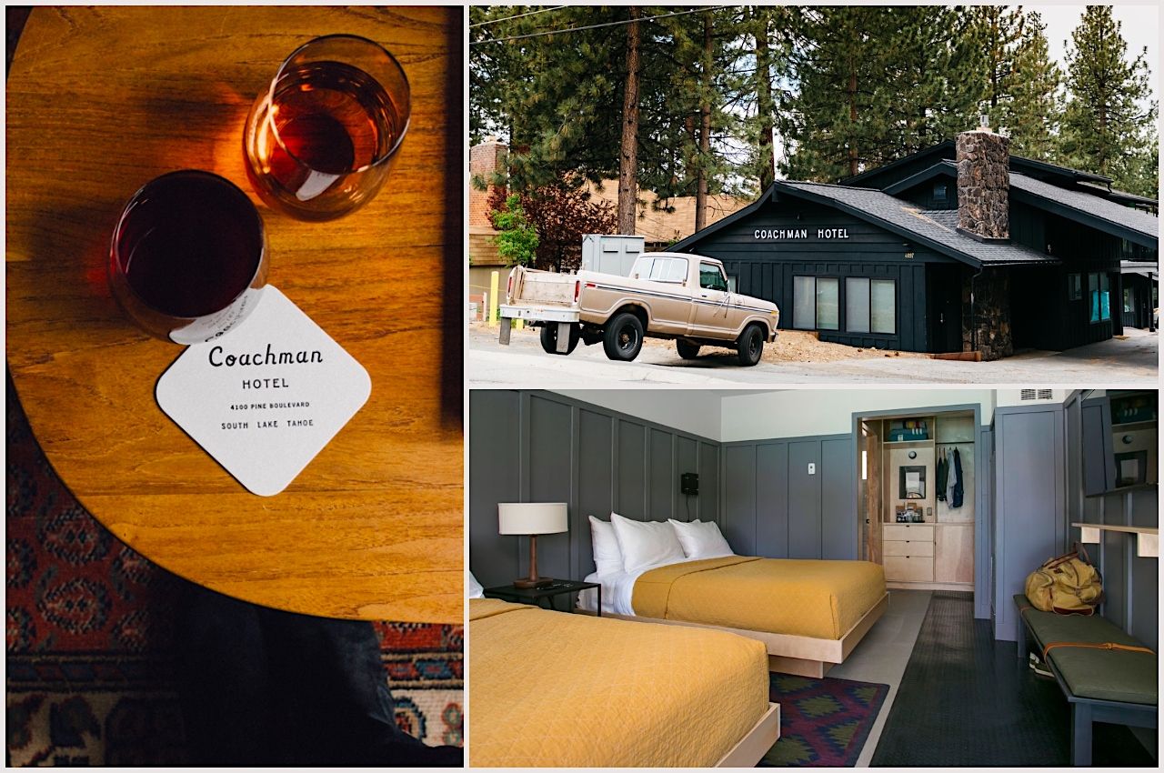 Collage of photos of one of the best Lake Tahoe hotels