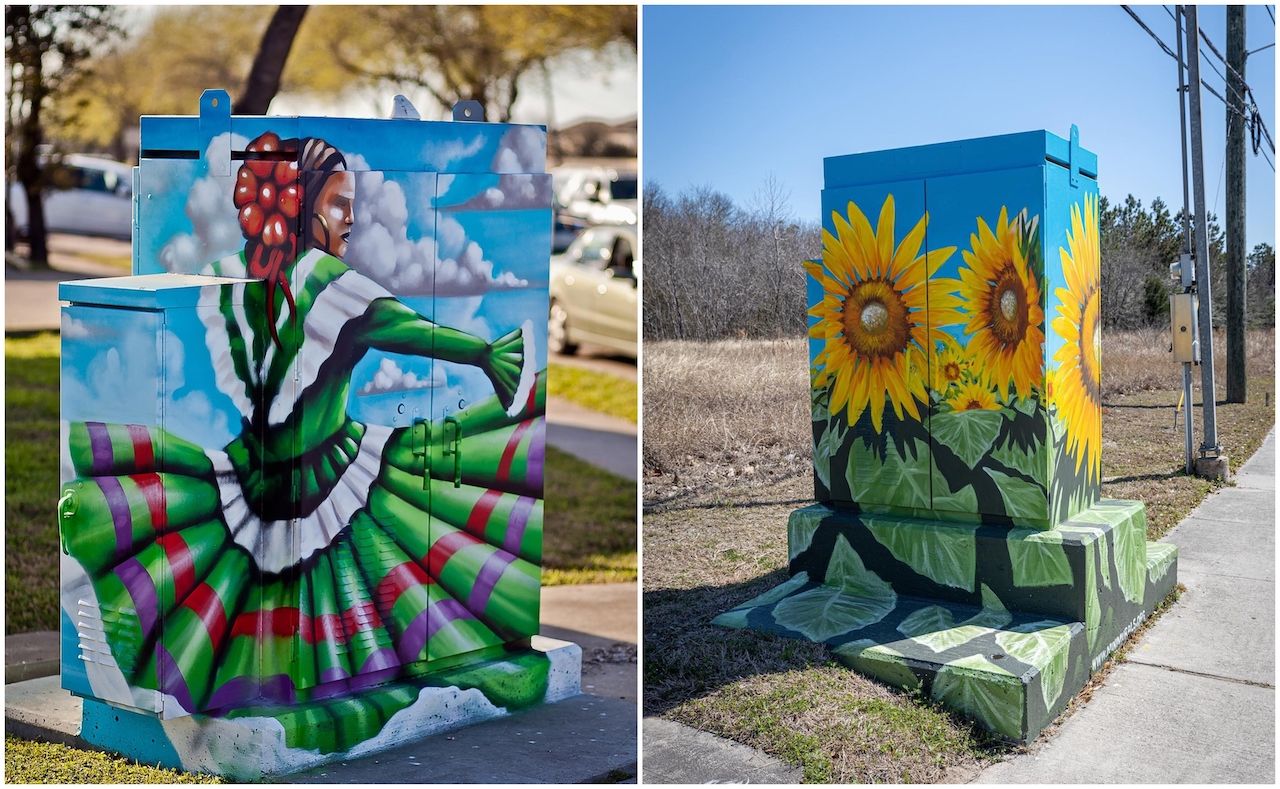 Mini murals in Houston